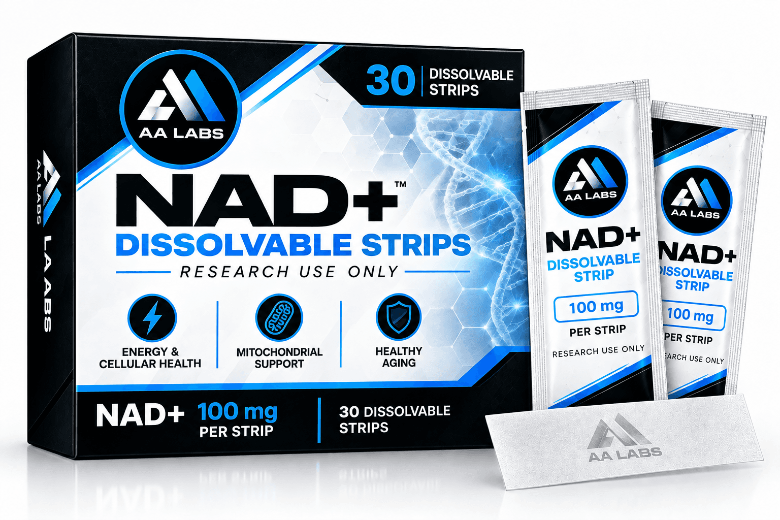 NAD+ Dissolvable Strips